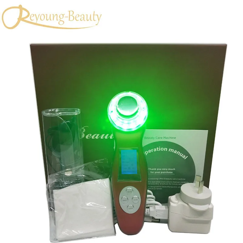 

Deep Makeup Cleaning Ultrasonic Facial Cleanser Anti Aging LED Light Photon Therapy Galvanic Spa Skin Care Face Beauty Massager