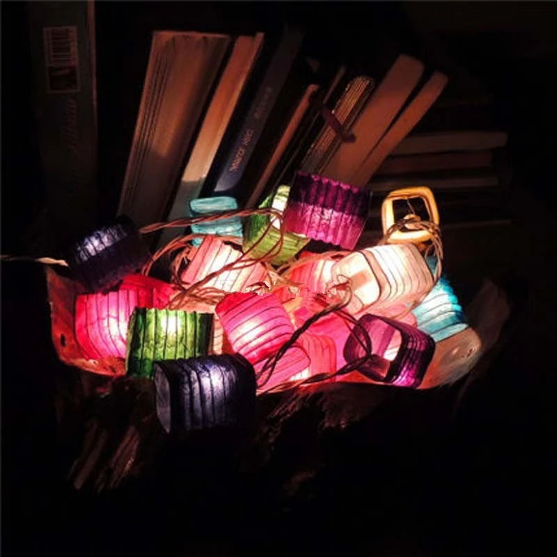Tailandia Tela de Papel Hecho A Mano Chino Linterna Luces de Navidad Luces de Hadas de la Navidad Luces de la Secuencia Garland Luminaria Guirlande Tailandia Tela de Papel Hecho A Mano Chino Linterna Luces de Navidad Luces de Hadas de la Navidad Luces de la Secuencia Garland Luminaria Guirlande