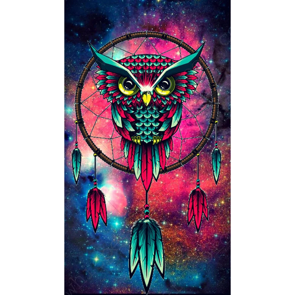 Cuentas cuadradas completas 5D DIY diamante pintura "búho atrapasueños"  Daimond pintura bordado punto de cruz mosaico Rhinestone LE01341|Pintura de  punto de cruz de diamantes| - AliExpress
