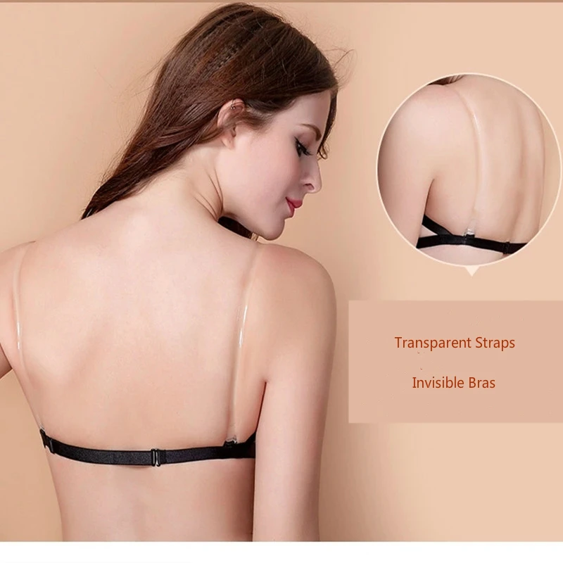 womens bras Japanese Style Strapless Invisible Half Cup Sexy Push Up Bra Underwear Wedding Dress Small Breasts Seamless Anti-skid Bralette bralette