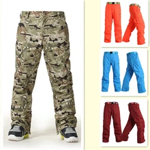 Зимние лыжные брюки мужские уличные термальные лыжные зимние брюки водонепроницаемые ветрозащитные походные альпинистские брюки мужские