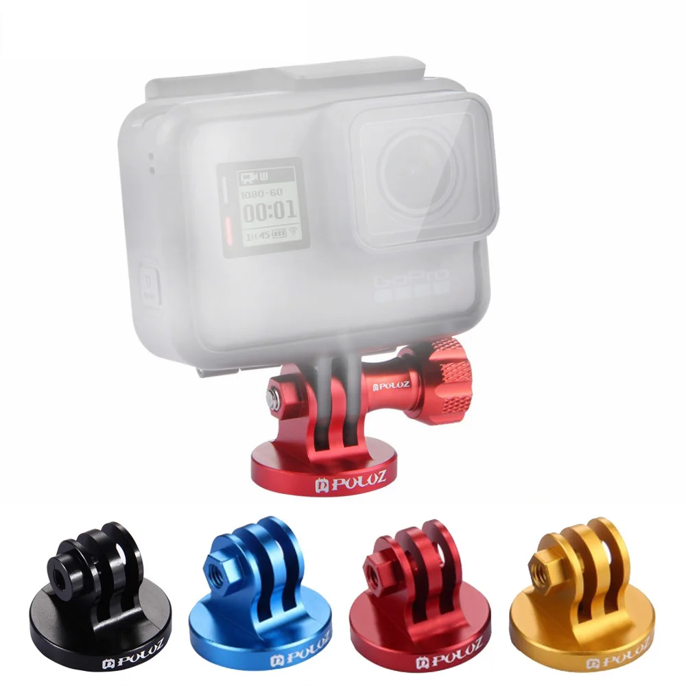 

For CNC Aluminum Alloy Tripod Mount Base Tripod Adapter for GoPro HERO 5 4 3+ 3 2 1 SJ4000 for Xiaomi Yi Sports Camera