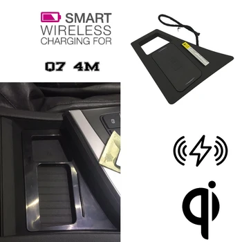 

For Audi QI Wireless charging Hidden Wireless charger Phone Holder Storage Box For Q7 4M