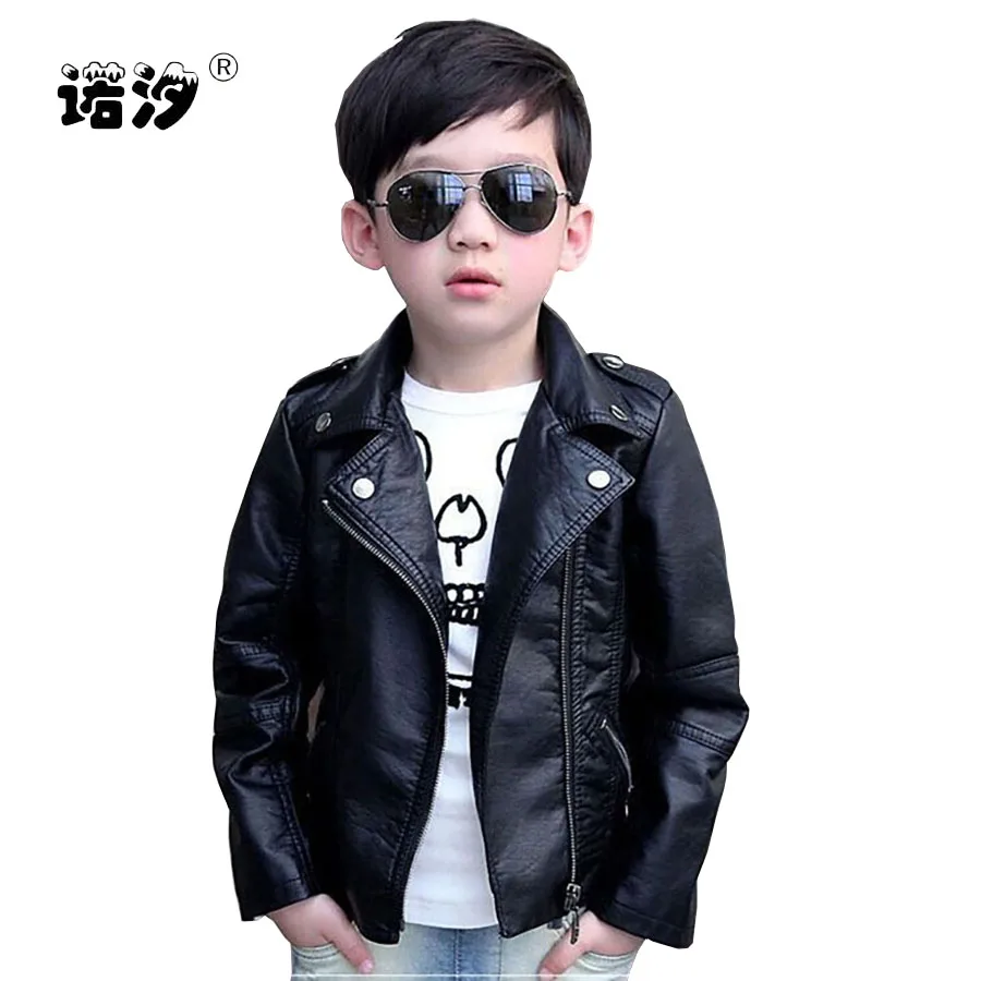 blusa de couro infantil