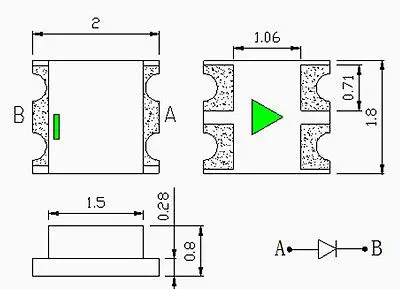 TF0805RGB 20 шт. предварительно припаянные микро проводные светодиодные SMD вспышки 0805
