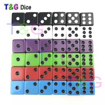 

Colorful T&G Dice 16mm Six Sided/D6 Standard Dots of 6pcs/set for Bar Games/RPG/Playing Games/Board Game Accessories