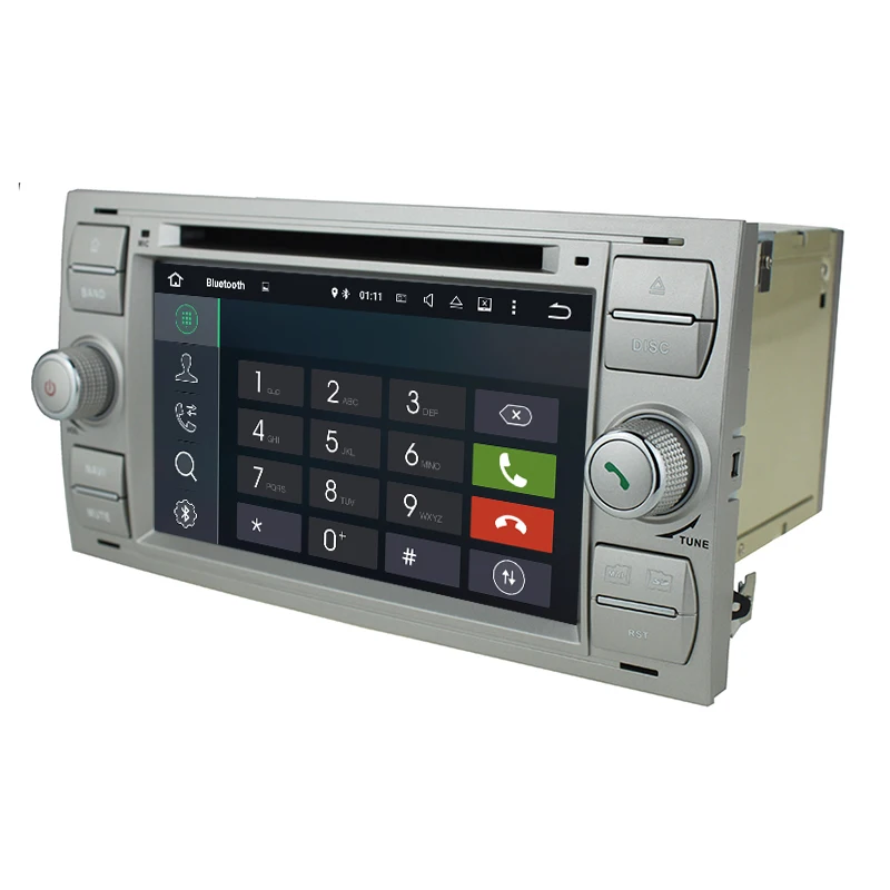 Flash Deal HIFIF 1024*600 2 Din Android 7.1 Quad Core Car DVD Player GPS Navigation WIFI for FORD S-Max Kuga Fusion Transit Fiesta Focus II 3