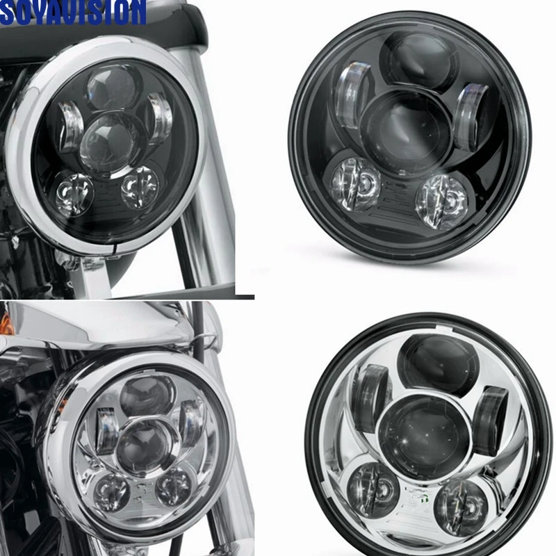 

For Harley 5-3/4 in. Motor Projector LED Headlamp For Harley Davidson Street 500 XG750 FXDB FXDF 2016 Sportster 1200 Iron 883
