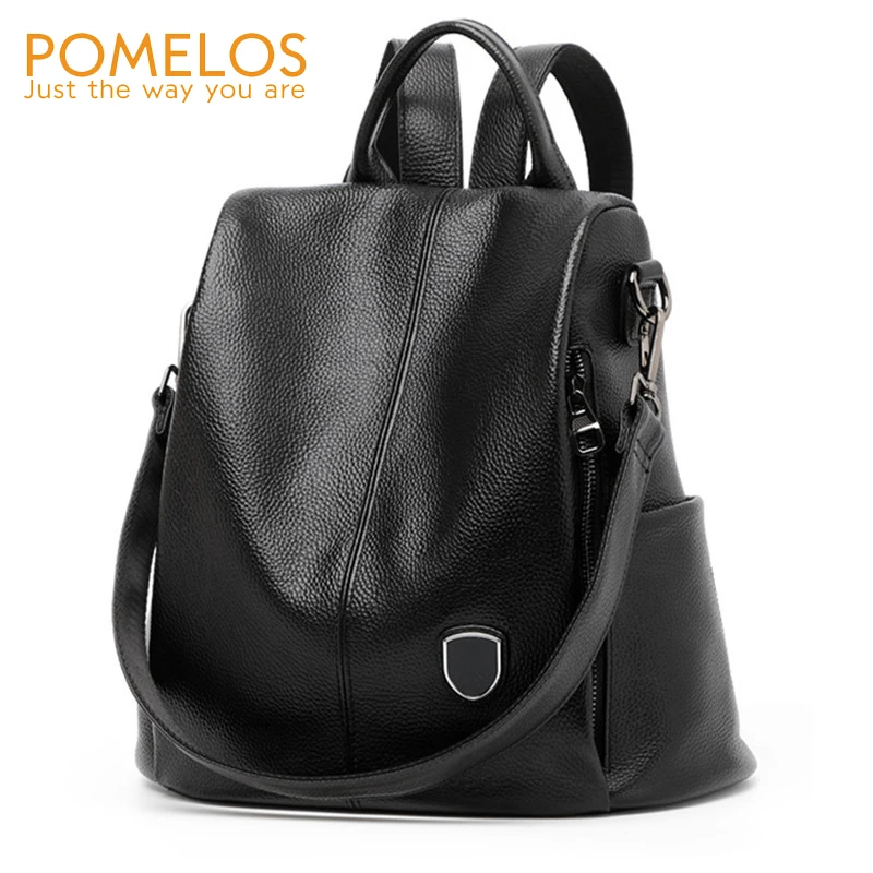 

POMELOS Backpack Women 2018 New Arrival Fashion Women Backpacks Genuine Leather Backpack Anti Theft School Bag For Teenage Girls