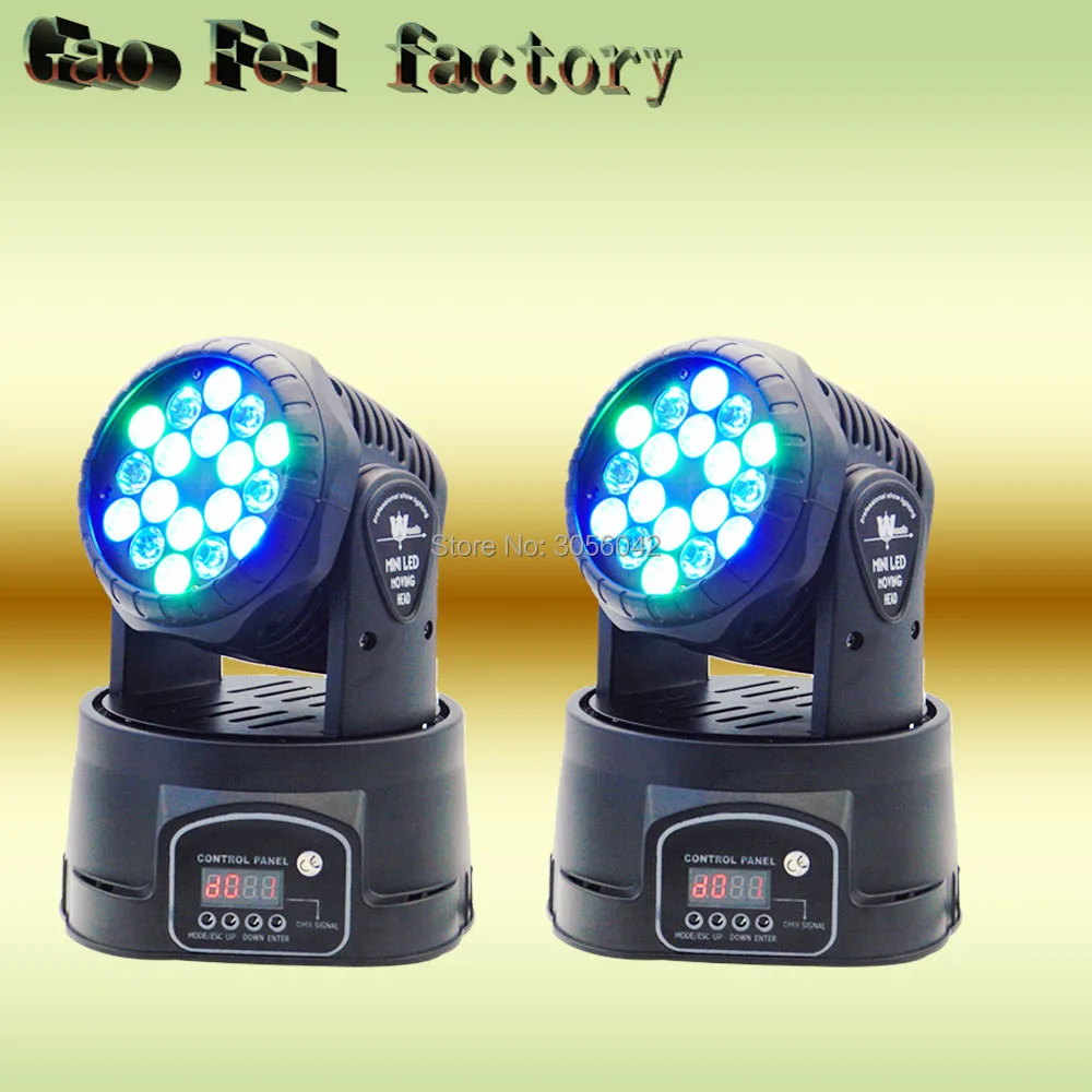 

Mini DMX Dj Disco Stage Effect Fixture 60W RGB Color Wash Light (2pcs/lot)