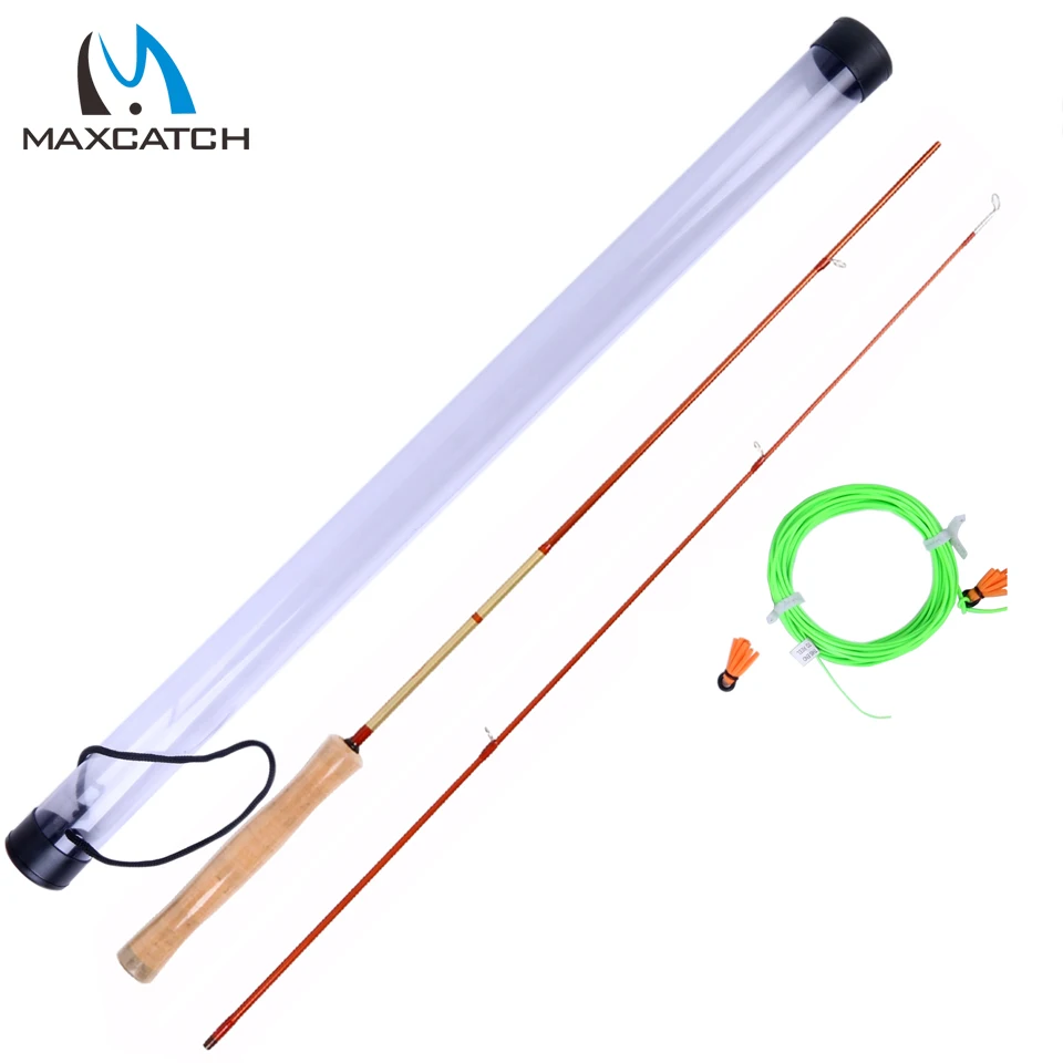 Maxcatch Practice Fly Rod 4.2FT 2 Pieces Fishing Practice Rod Comboin