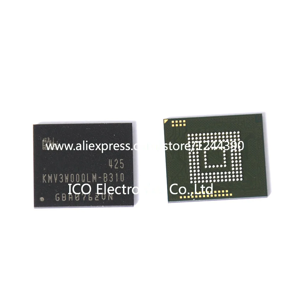 Для samsung Note 2 N7100 eMMC nand чип флэш-памяти IC запрограммирован с прошивкой KMV3W000LM-B310