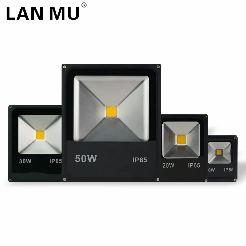 

LAN MU Led Flood Light 10W 20W 30W 50W Wall Washer Lamp Reflector IP65 Waterproof Garden 220V Outdoor Spotlight Floodlight