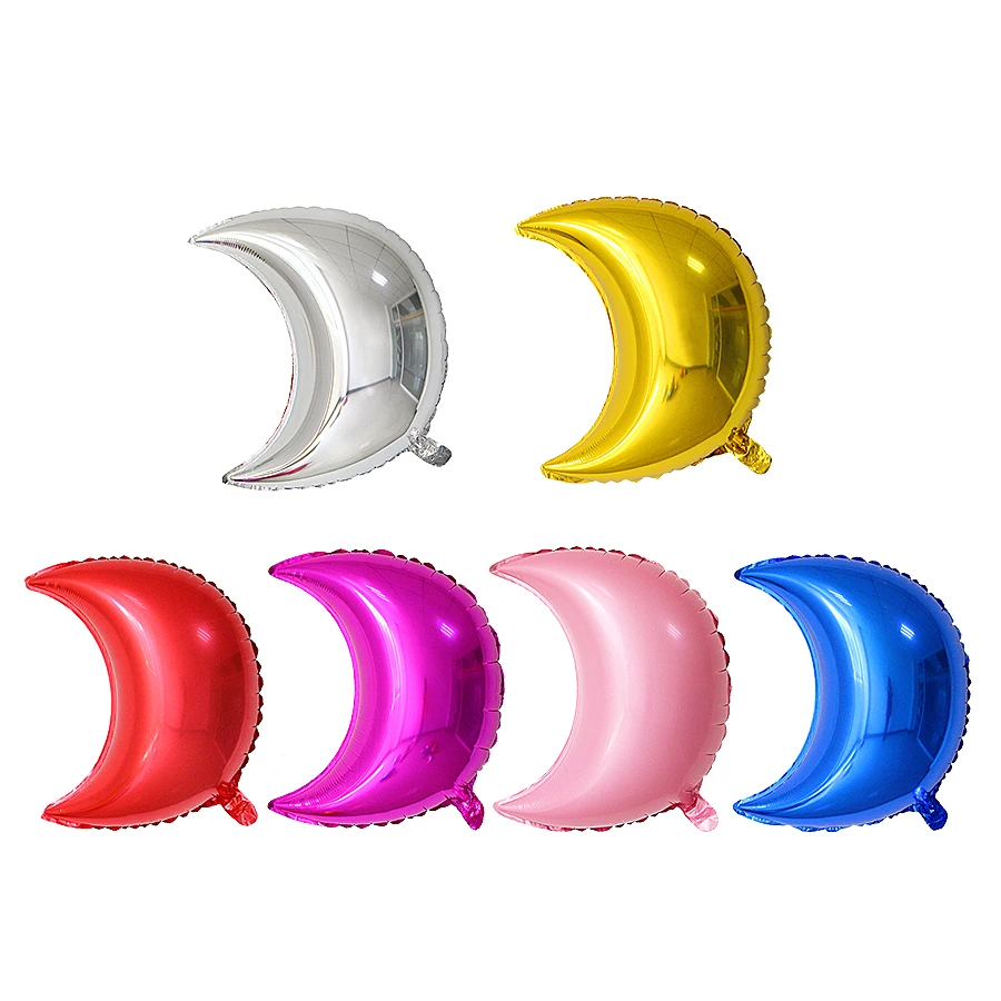 

1pcs 18inch Inflatable Foil Balloon Ball Moon Shape Balloon Birthday Party Decoration Kids Party Favors