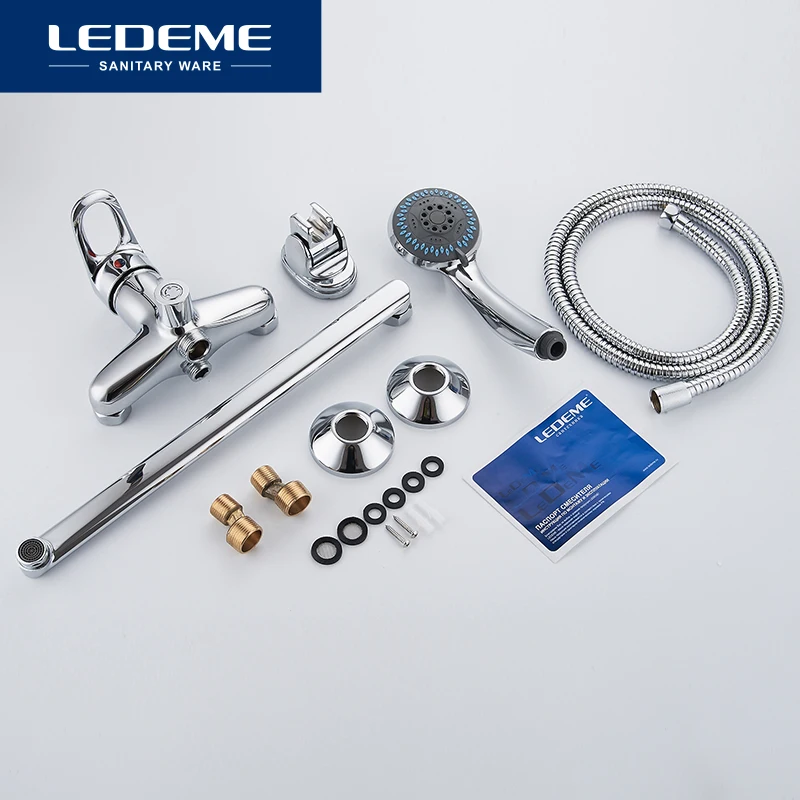 LEDEME 1 set Bathtub Faucets Outlet Pipe Bath