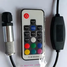 3 Вт светодиодный RGB светильник двигатель с 17 ключ RF сенсорный пульт дистанционного управления, DC12V вход; для использования в автомобиле