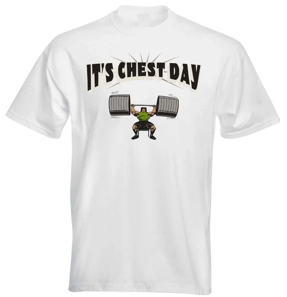 It'S Chest Day Dumbbell Extereme Heavy Weight Lifter Lifting Gym Mens T