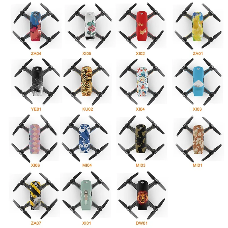 

For DJI Spark Skin For DJI Spark Sticker Color Drone Decals Spark For DJI Accessories For DJI Spark Drone Remote Controller Body