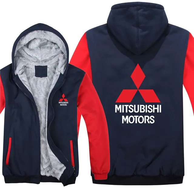 

Mitsubishi Hoodies Jacket Winter Men women Unisex Casual Wool Liner Fleece Man Coat car logo print Sweatshirts Pullover clothes