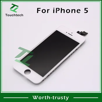 

Clone Replacement LCD Screen for Pantalla iPhone 5 LCD None Spot Display with Touch Screen Digitizer Assembly Black/White Color