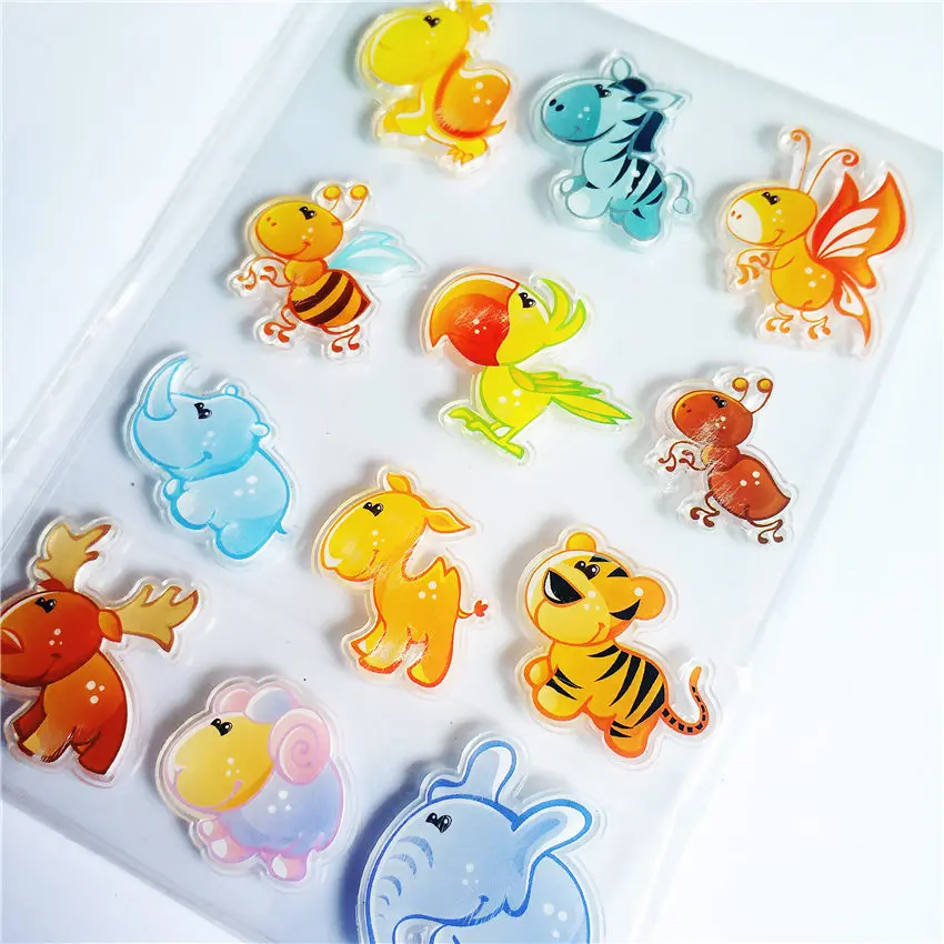 

PANFELOU Animal games Transparent Clear Silicone Stamp/Seal DIY scrapbooking/photo album Decorative clear stamp sheets