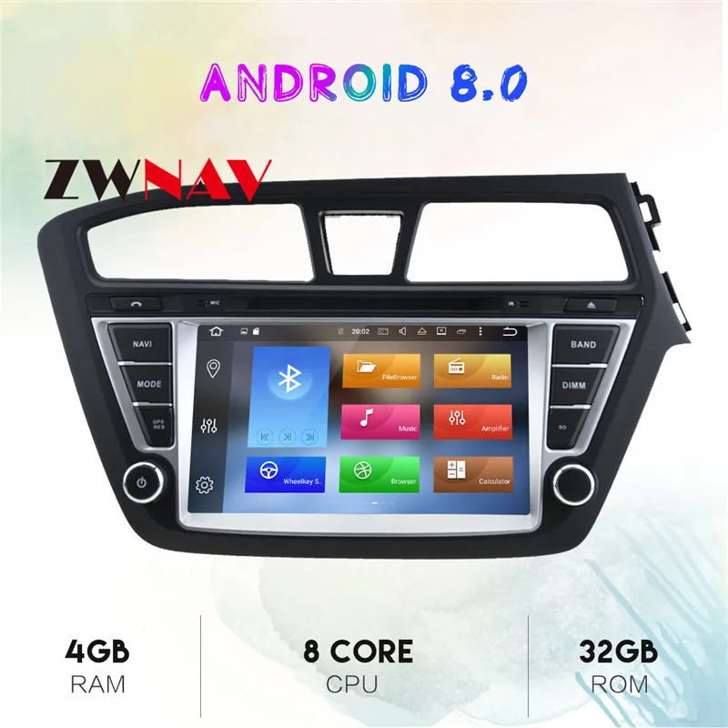 Discount Android 9.0 Car GPS Navigation auto stereo Radio Screen For HYUNDAI I20 2014-2017 Right hand driving gps android Display ZWNAV 4 Discount Android 9.0 Car GPS Navigation auto stereo Radio Screen For HYUNDAI I20 2014-2017 Right hand driving gps android Display ZWNAV 4