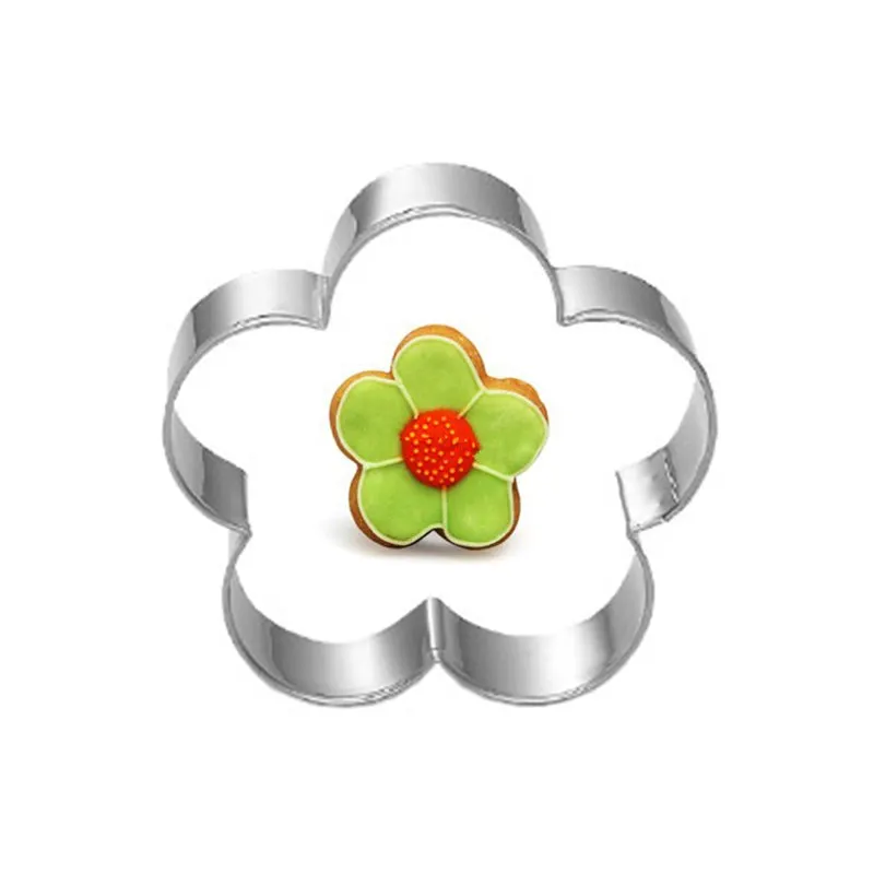 

Flower Dough Knife Decoration Cake Fruit Vegetable Biscuit Cookie Cutter Tools Kitchenware Stainless Steel Baking Fondant
