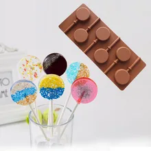 Силиконовые Круглые леденцы торт Шоколадное Мыло пудинг желе конфеты ледяное печенье плесень сковорода формы для выпечки DAG