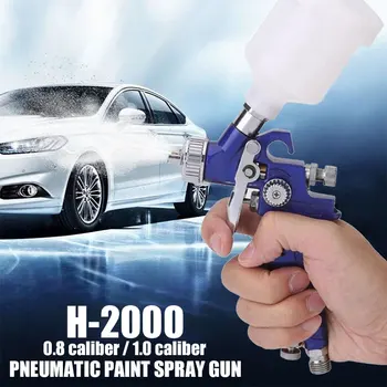 

Atomizer Pneumatic Paint Sprayer Gun 120ML 0.8/1.0mm Metal Nozzle Tool Hardware Air Spray Gun For Household Industry Renovation