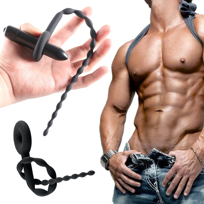 10 Frequency Urethral Plug Vibrator Sound Dilators Sex Toy Urethral Catheter for Men Soft Silicone Catheters