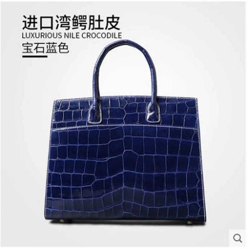 gete Handbag fashionable  leather bag crocodile leather bag for women estuarine crocodilecrocodilus porosus