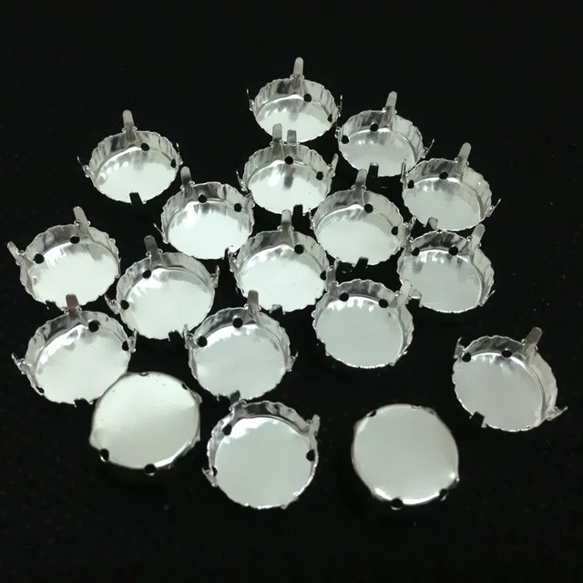 silver claw for sto Новое поступление крошечные мокко AB Цвет K9 кристалл круглый Baoshihua Стразы 6 мм 8 мм плоский верх стекло кристалл Pointback причудливый Камень - Цвет: silver claw for sto