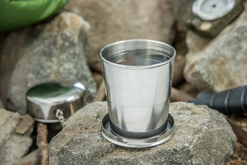Mini Stainless Steel Portable Outdoor Travel Camping Folding Collapsible Cup Telescopic Mug With Keychain 75Ml 150Ml 240Ml (32)