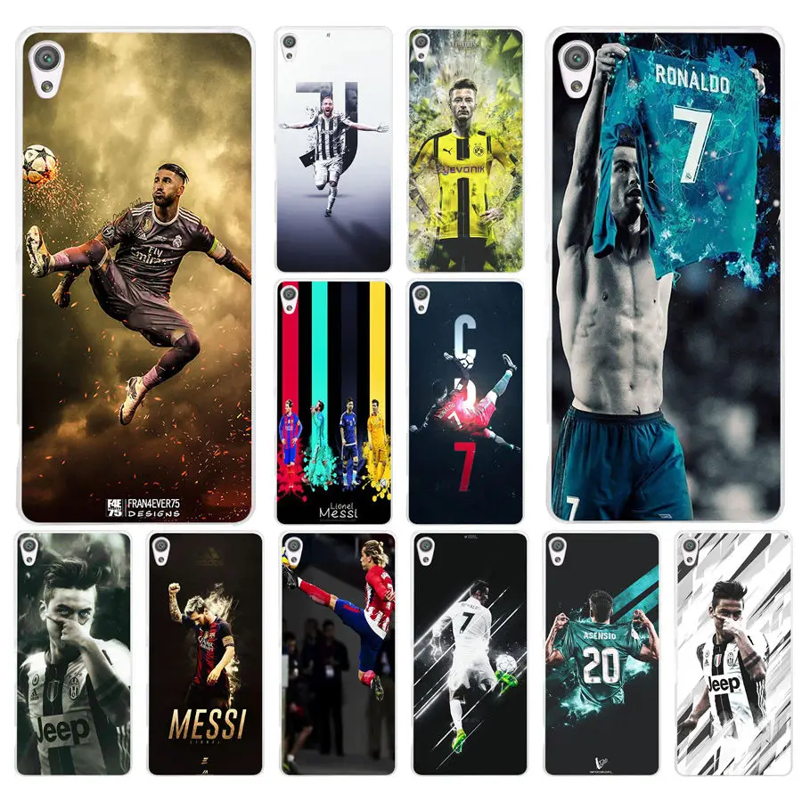 

10A Soccer Star Ronaldo Messi Paulo Dybala pogba Hard Case Cover for Sony Xperia XA XA1 X XZ Z5 Z1 Z3 M4 Aqua E5 Compact Premium