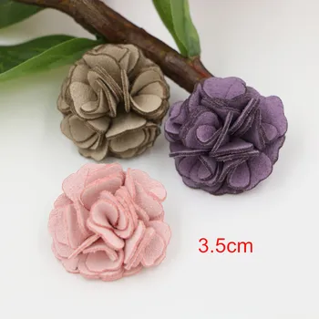 

10 Pcs 3.5cm Handmade Camellia Flowers,DIY Baby Headwear Flower,Hair Accessory - Free Shipping