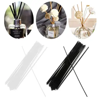 

50Pcs 30cmx3mm Fiber Sticks Diffuser Aromatherapy Volatile Rod for Home Fragrance Diffuser Home Decoration