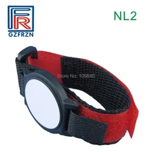 100pcs EM Nylon wristband 125khz RFID bracelet adjustable TK4100 chip for VIP e-ticket access control