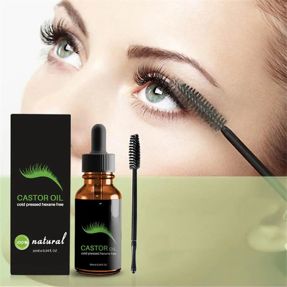 

10ml Eyelash Growth Serum Eyelash Enhancer Natural Castor Oil Maintenance Nourishing Eyelash Eyebrow Hair Essential Oil Essence