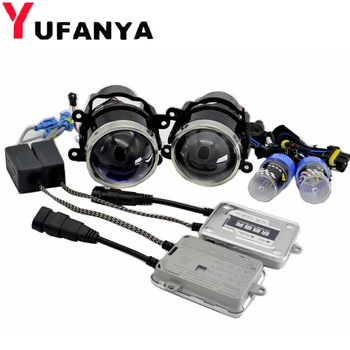 

3.0 inch HID halogen Bi xenon fog Projector Lens 55W AC xenon kit for universal car Lights Driving Lamp Retrofit with D2H bulbs
