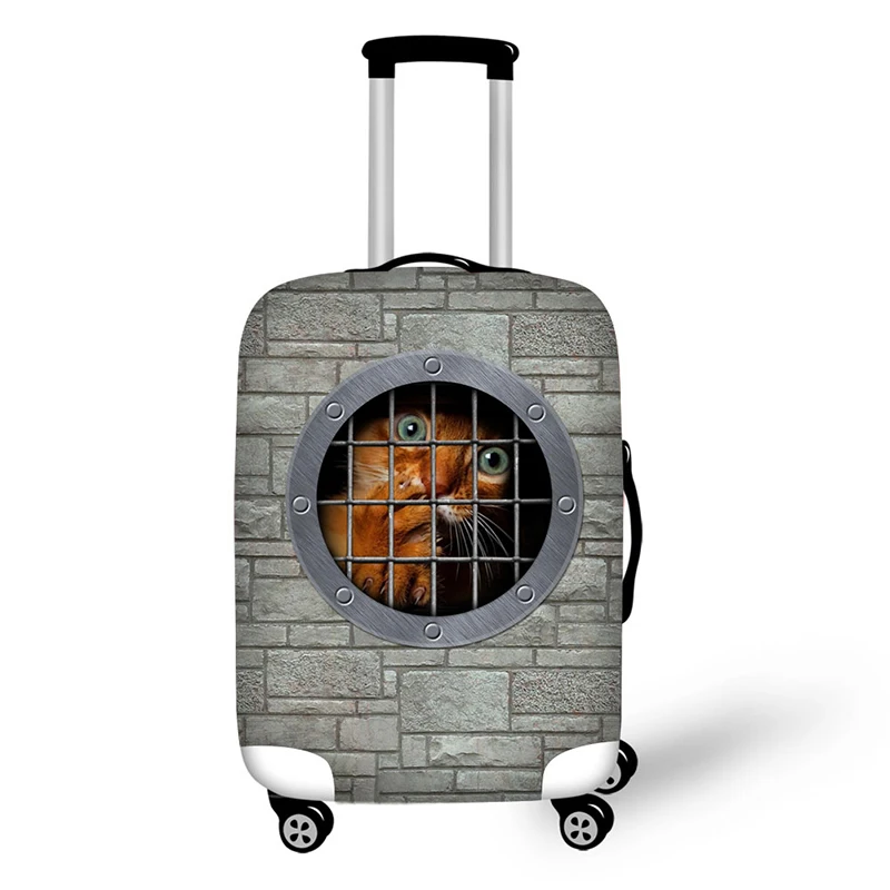 Gray animal design travel protective cover for 18-30 inch trolley suitcase rain dust protector covers Gray animal design travel protective cover for 18-30 inch trolley suitcase rain dust protector covers