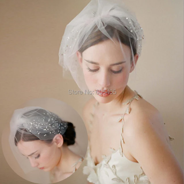 2014 Vintage Wedding Birdcage Veil Acessorios Para Noivas