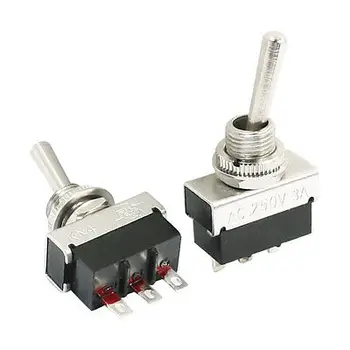 

2PCS KN4-102 AC 250V 3A SPDT 2 Position Rocker Miniature Toggle Switch