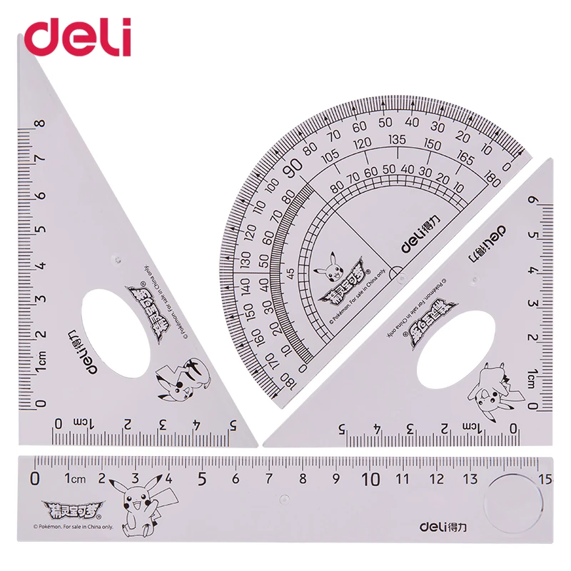2021 cartoon cute creative triangle ruler protractor set cm aliexpress
