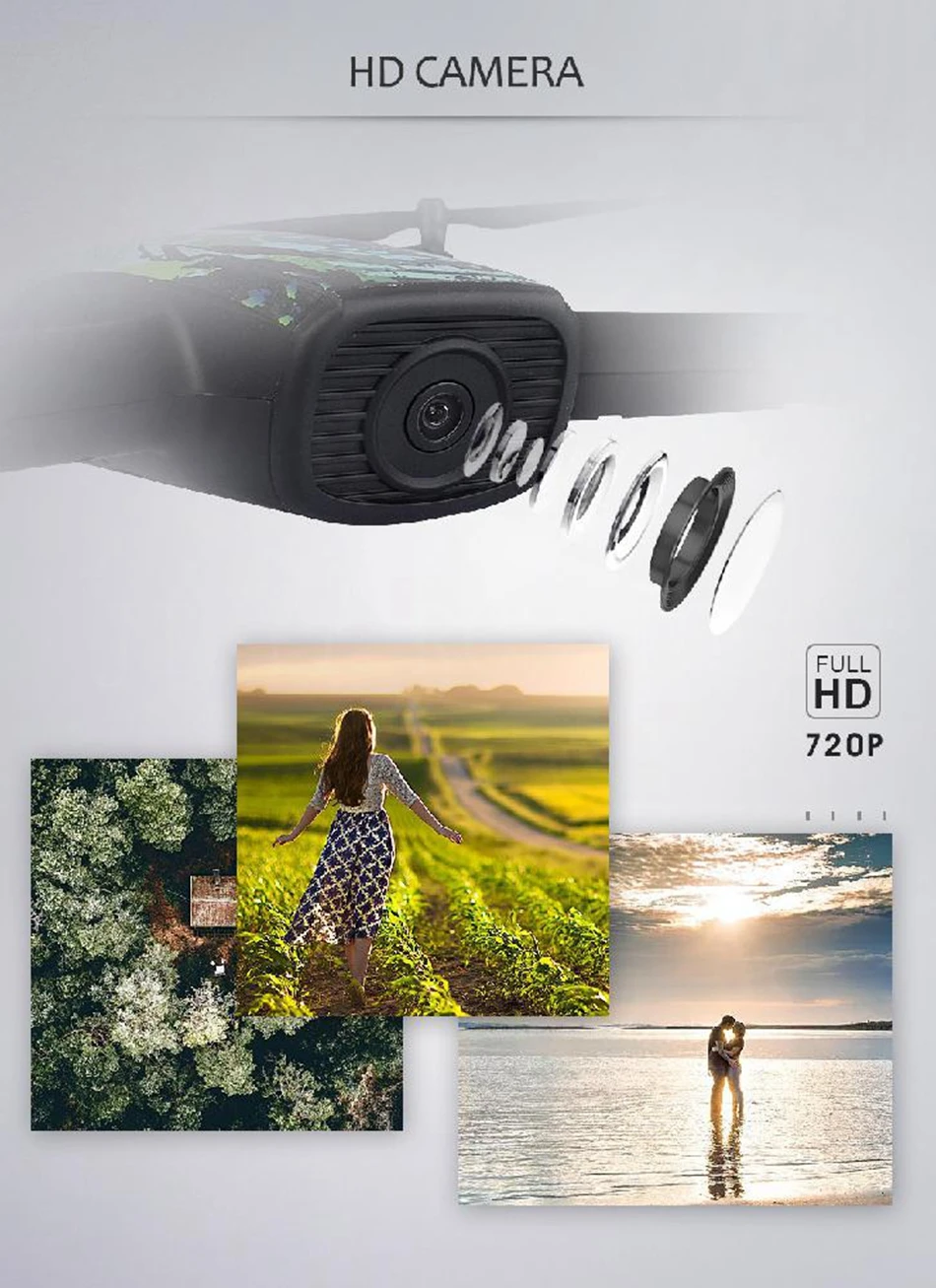 JXD 518 RC Quadcopter 720P HD Camera WIFI FPV GPS Mining Point Drone 2.4GHz 6 Axis Gyro Mini Drone 360 Rotation Headless Mode  (16)