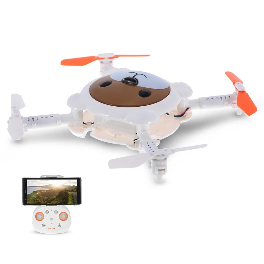 

Cheerson CX-41 0.3MP Camera Wifi FPV Foldable Rabbit Drone Altitude Hold Optical Flow Sensor Programmable Selfie Quadcopter