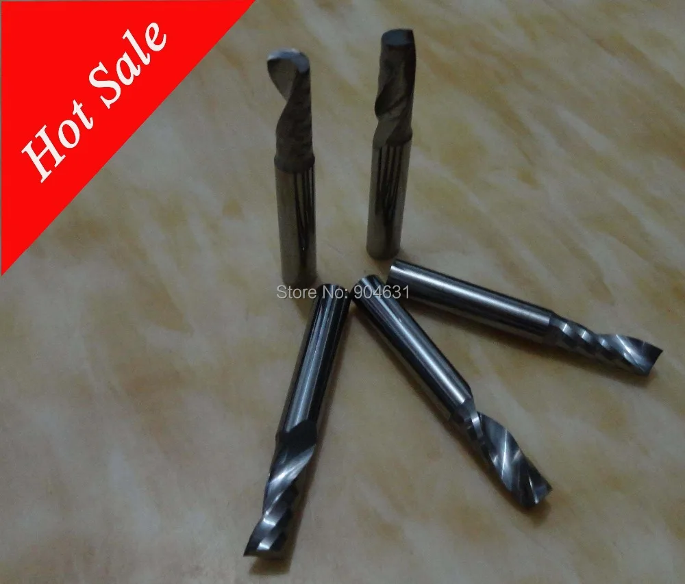 

Free Shipping Grade B 1 flute 5*17*45mm Carbide Cutter Tool for CNC Router to cut acrylic, MDF plate, hard plastic sheet etc
