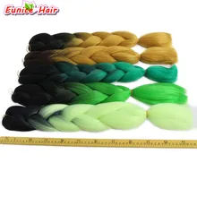 Ombre Kanekalon плетение волос для наращивания 24 дюйма 100 г синтетические вязанные крючком огромные косички Прически серый бордовый