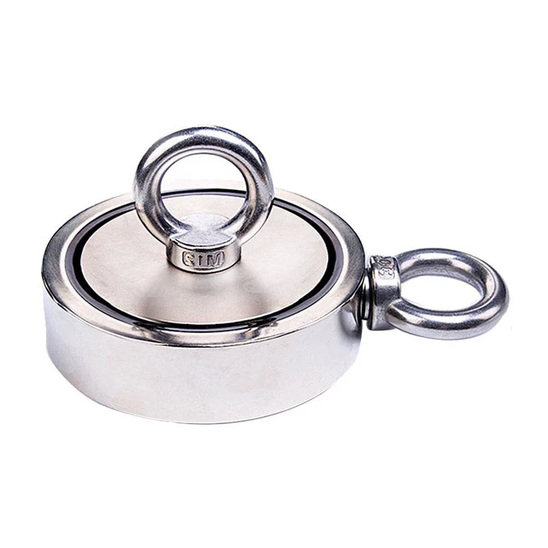 

Salvage Magnet Strong Magnetic Double Sides 80/120kg Hanging Ring for Underwater TSH Shop