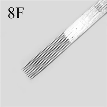 

2016 New 50Pcs 8F Disposable Tattoo Needle Assorted Flat Shaders Needle agujas tatuaje tatuagem Permanent Makeup