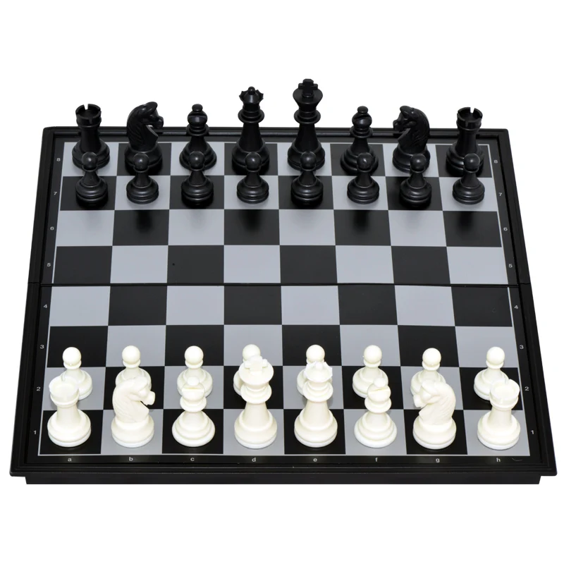 New UB magnetic gold and silver folding chess game hot sell